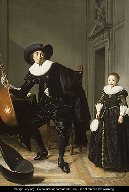 A Musician and His Daughter 1629 - Thomas De Keyser