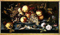 Still Life with Fruit Flowers and Seafood - Balthasar Van Der Ast