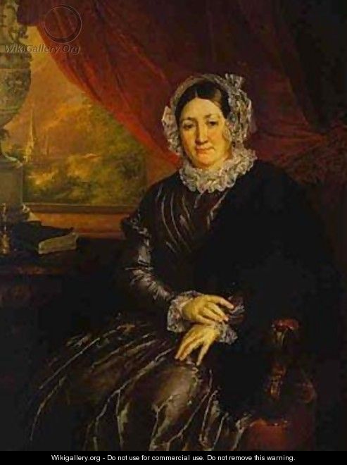 Portrait Of EP Protasyeva 1840s - Vasili Andreevich Tropinin
