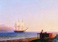 Frigate under sails - Ivan Konstantinovich Aivazovsky