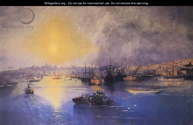 Constantinople Sunset - Ivan Konstantinovich Aivazovsky