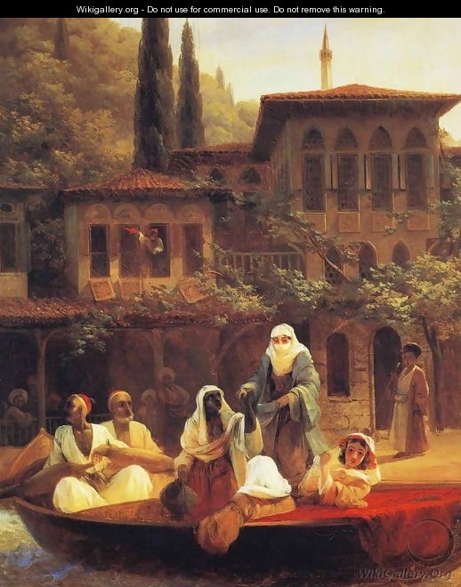 Boat Ride by Kumkapi in Constantinople - Ivan Konstantinovich Aivazovsky