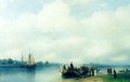 Arrival Peter the First on river Neva - Ivan Konstantinovich Aivazovsky