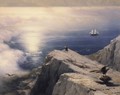 A Rocky Coastal Landscape in the Aegean with Ships in the Distance (detail) - Ivan Konstantinovich Aivazovsky