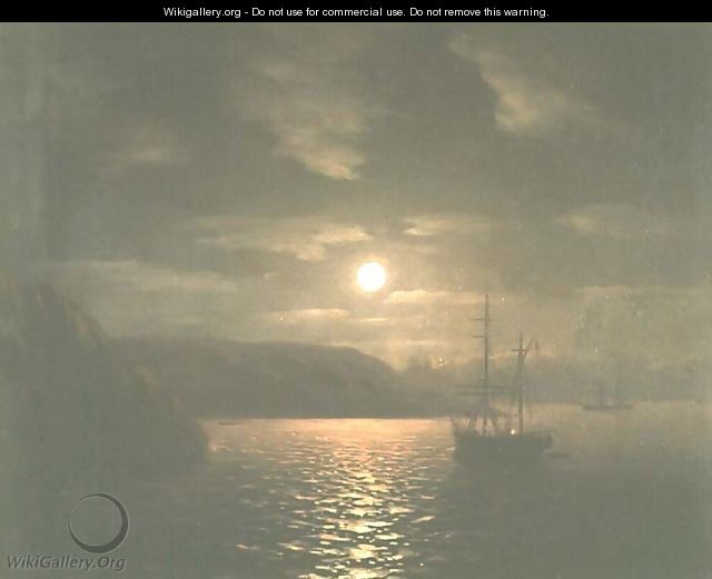 A Lunar night on the Black sea - Ivan Konstantinovich Aivazovsky