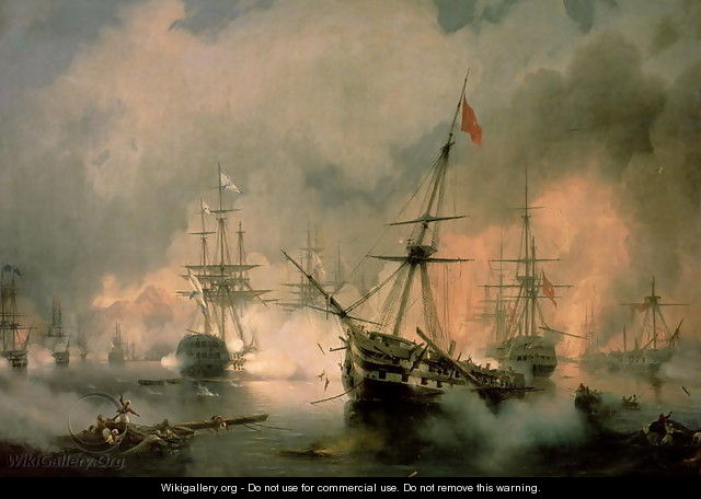 The Battle of Navarino 20th October 1827 1846 - Manuel Cabral Cabral y Aguado Bejarano