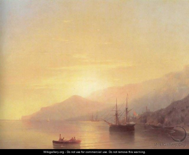 Ships on a raid - Ivan Konstantinovich Aivazovsky