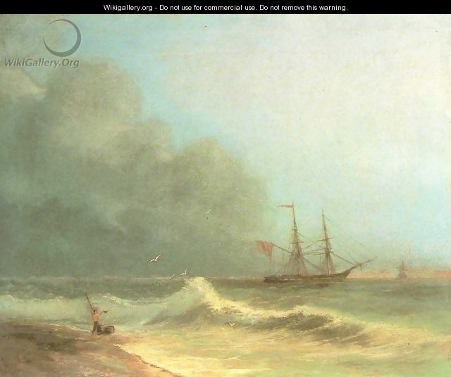 Sea before storm - Ivan Konstantinovich Aivazovsky