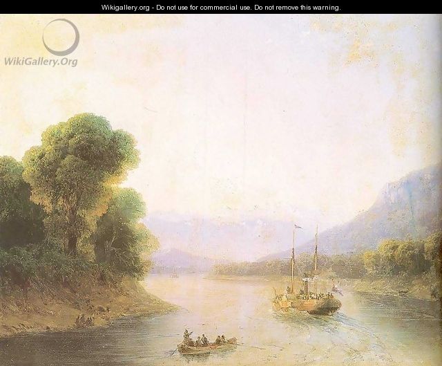 River Rioni Georgia - Ivan Konstantinovich Aivazovsky