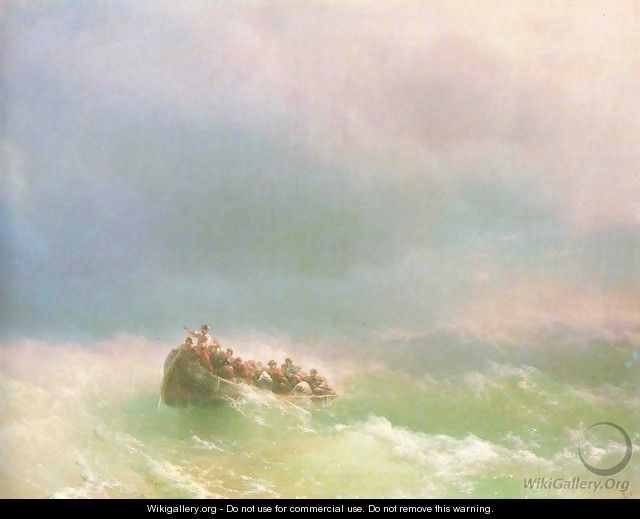 On the storm - Ivan Konstantinovich Aivazovsky