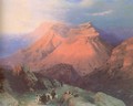 Mountain Village Gunib in Daghestan View from the East - Ivan Konstantinovich Aivazovsky