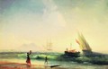 Meeting of a fishermen on coast of the bay of Naples - Ivan Konstantinovich Aivazovsky