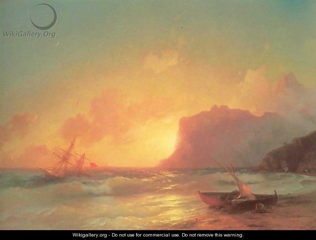 The Sea Koktebel - Ivan Konstantinovich Aivazovsky