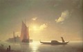 The gondolier on sea at night - Ivan Konstantinovich Aivazovsky