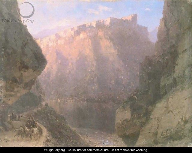 The Daryal canyon 1 - Ivan Konstantinovich Aivazovsky