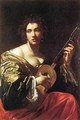 Woman Playing the Guitar - Simon Vouet