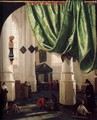 Interior of the Oude Kerk, Delft, with the Tomb of Piet Hein - Hendrick Van Vliet