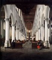 Interior of the Nieuwe Kerk, Delft, from beneath the Organ Loft at the Western E - Hendrick Van Vliet