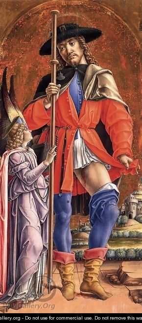 St Roch and the Angel - Bartolomeo Vivarini