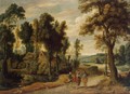 Landscape with Christ and his Disciples on the Road to Emmaus - Jan Wildens