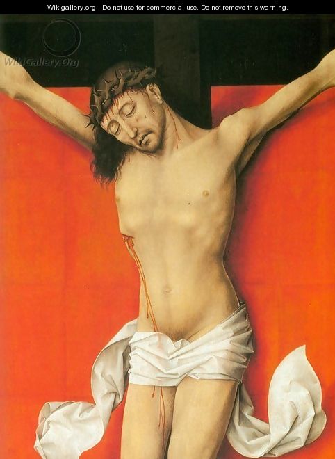 Crucifixion Diptych (detail of the right panel) - Rogier van der Weyden