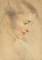 Study of a Woman's Head - Jean-Antoine Watteau