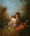 The Blunder - Jean-Antoine Watteau
