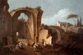 Landscape with Ruins and Archway - Giuseppe Zais