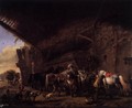 Coming out of an Inn - Philips Wouwerman