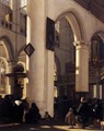 Interior of a Protestant Gothic Church 2 - Emanuel de Witte