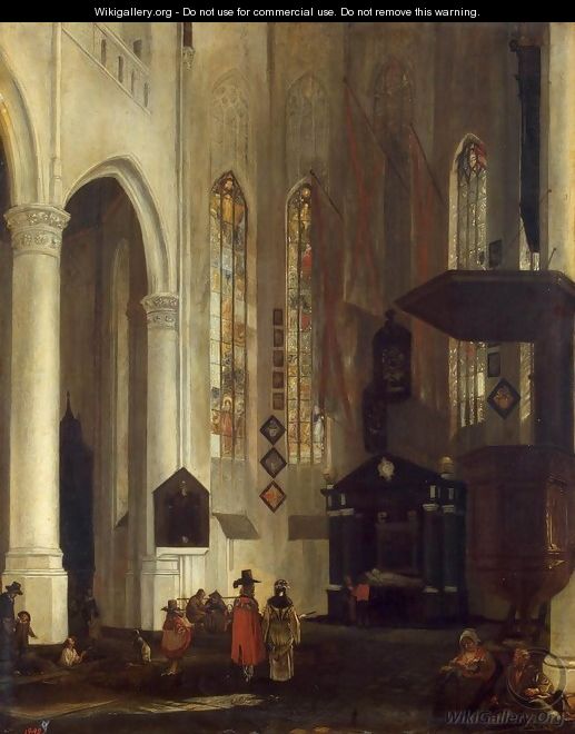 Old Church in Delft - Emanuel de Witte