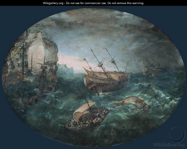 Shipwreck off a Rocky Coast 2 - Adam Willaerts