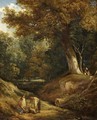 A Woodland Glade with Figures - William Collins