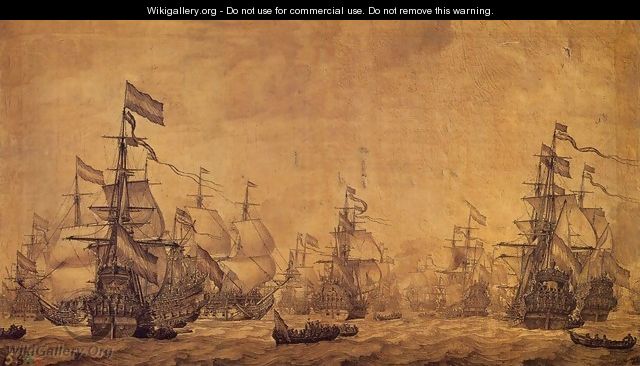 The Dutch Navy Sailing - Willem van de, the Elder Velde