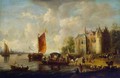Castle on a River Bank - Peter van den Velde