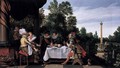 Merry Company Banqueting on a Terrace - Esaias Van De Velde