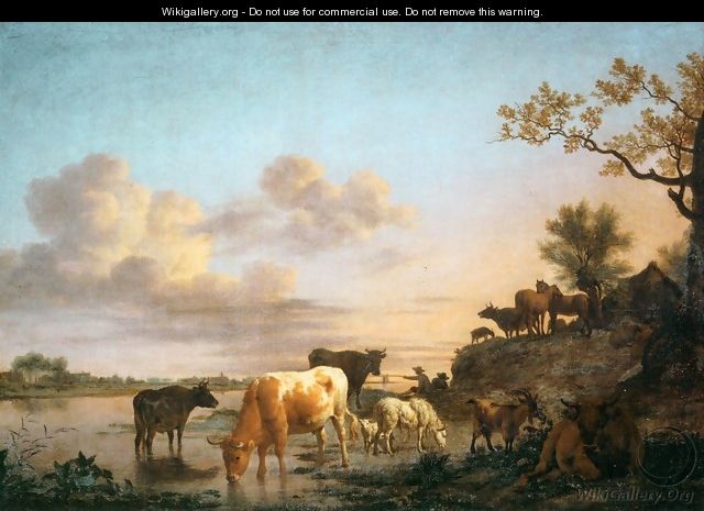 Animals by the River - Adriaen Van De Velde