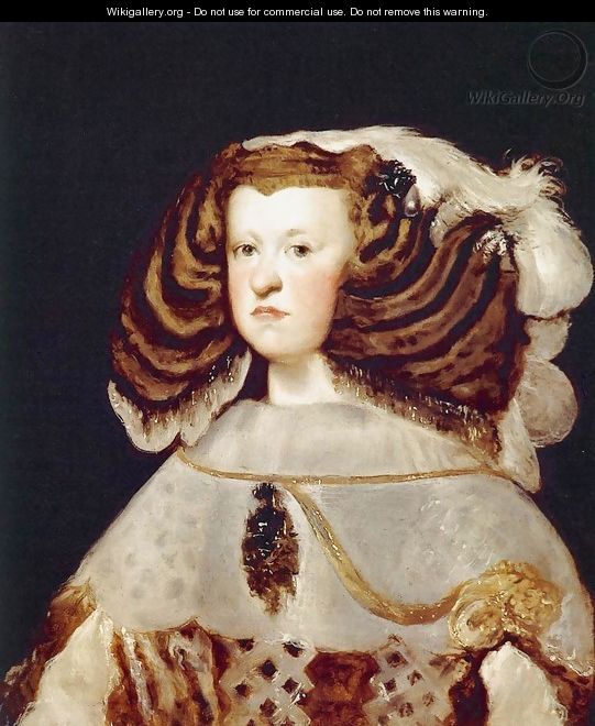 Portrait of Mariana of Austria, Queen of Spain - Diego Rodriguez de Silva y Velazquez