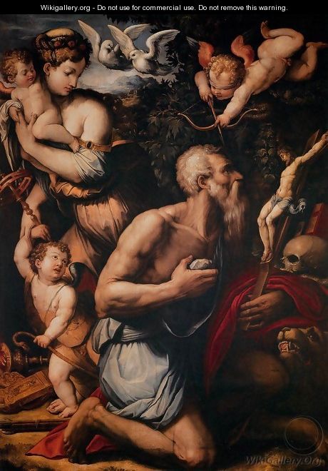 Temptations of St Jerome - Giorgio Vasari