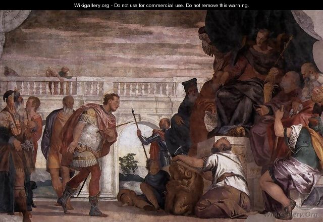 St Sebastian Reproving Diocletian - Paolo Veronese (Caliari)