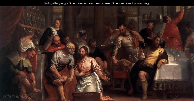 Christ Washing the Feet of the Disciples - Paolo Veronese (Caliari)