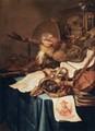 Vanitas with a Royal Crown - Vincent Laurentsz. van der Vinne I