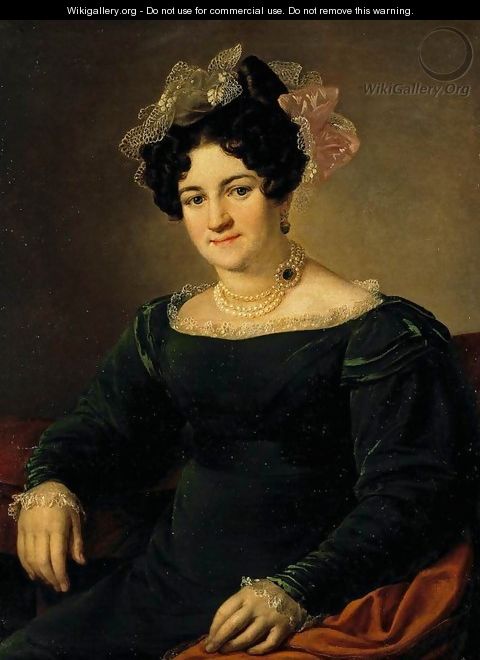 Portrait of P.I. Sapoznikova - Vasili Andreevich Tropinin