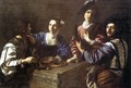 Drinking Party with a Lute Player - Nicolas Tournier