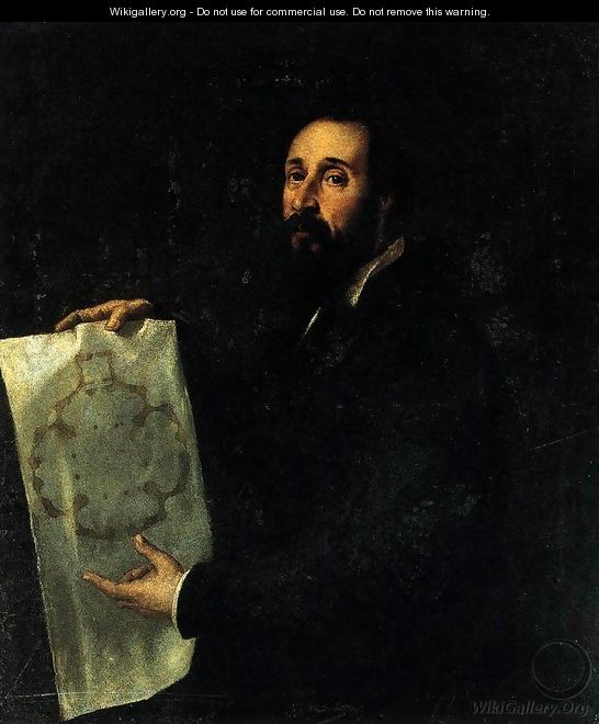 Portrait of Giulio Romano 2 - Tiziano Vecellio (Titian)