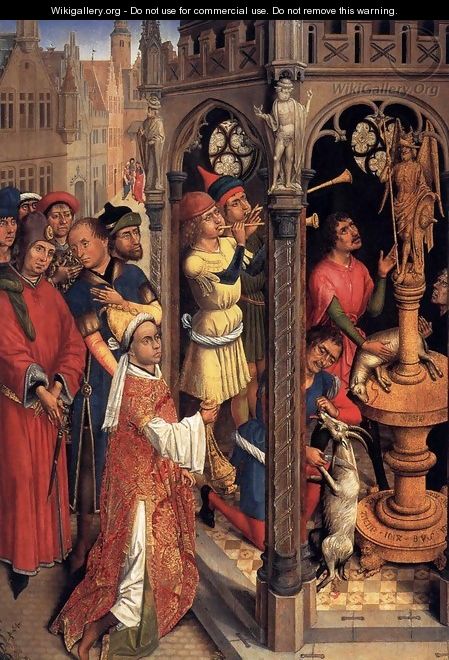 St Augustine Sacrificing to a Manichaean Idol - Flemish Unknown Masters