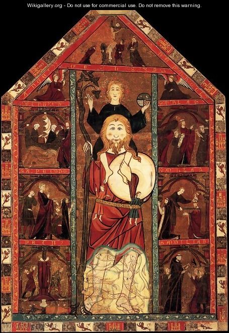 Retable of St Christopher - Spanish Unknown Masters