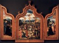 Triptych with the Crucifixion and Donors - Dutch Unknown Masters