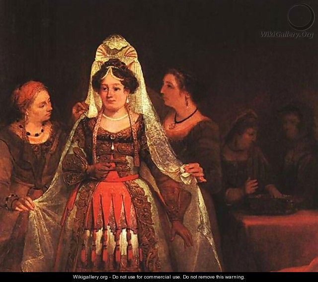 The Jewish Bride (Esther Bedecked) 1684 - Aert De Gelder