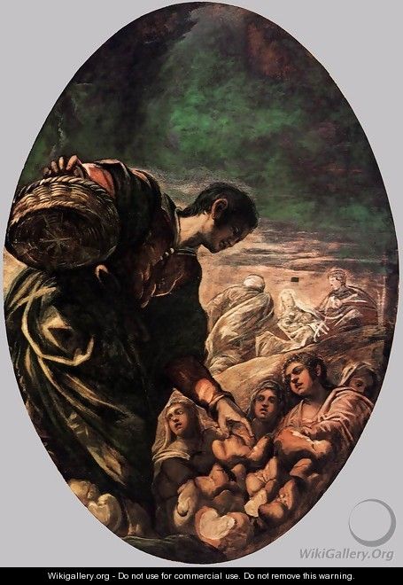 Elisha Multiplies the Bread 2 - Jacopo Tintoretto (Robusti)